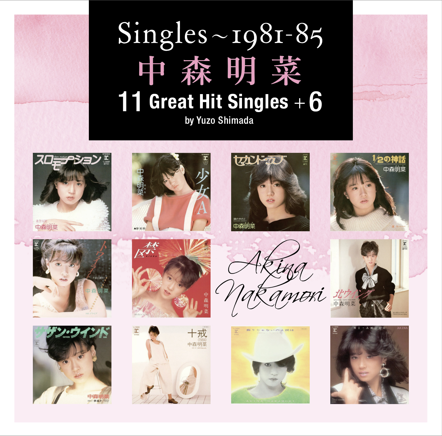 中森明菜」レコード11枚！！「1/2の神話」から「DESIRE」まで！！-